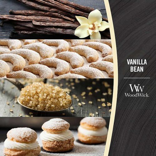Ароматическая свеча с ароматом чистой ванили Woodwick Medium Vanilla Bean 275 г