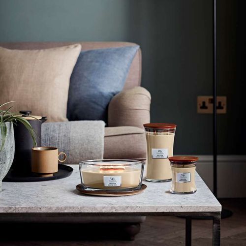 Ароматическая свеча с ароматом чистой ванили Woodwick Medium Vanilla Bean 275 г
