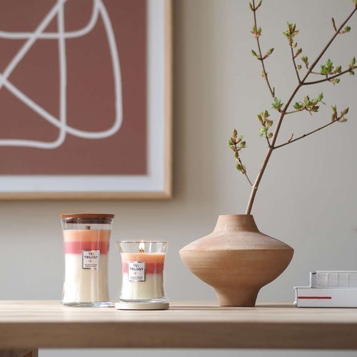 Ароматична свічка з ніжними нотами Woodwick Large Trilogy Blooming Orchard 609 г