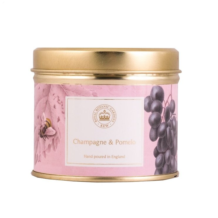 Ароматична travel свічка для будинку з цитрусовим ароматом Kew aromatics Champagne, Pomelo 160 г