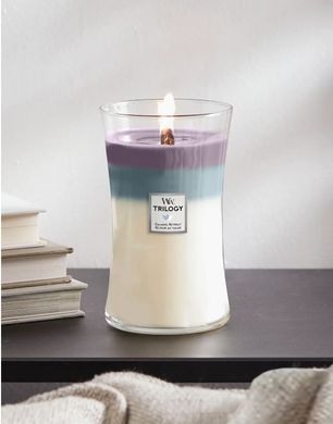 Ароматична свічка з тришаровим ароматом Woodwick Large Trilogy Calming Retreat 609 г