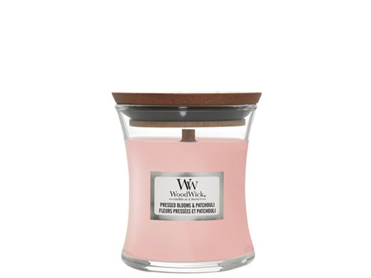 Ароматична свічка з ароматом квітів Woodwick Mini Pressed Blooms & Patchouli 85 г